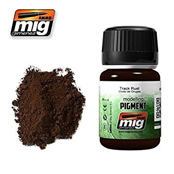 Mig Ammo Pigment - Track Rust MIG PAINT, BRUSHES & SUPPLIES