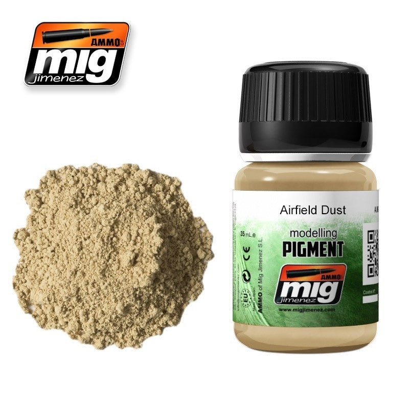 Mig Ammo Pigment - Airfield Dust MIG PAINT, BRUSHES & SUPPLIES