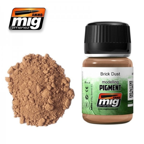 Mig Ammo Pigment - Brick Dust MIG PAINT, BRUSHES & SUPPLIES