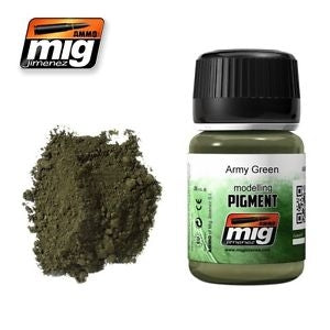 Mig Ammo Pigment - Army Green MIG PAINT, BRUSHES & SUPPLIES