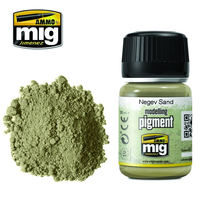 Mig Ammo Pigment Negev Sand MIG PAINT, BRUSHES & SUPPLIES