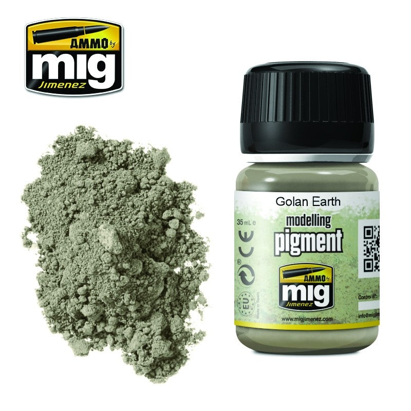 Mig Ammo Pigment Golan Earth MIG PAINT, BRUSHES & SUPPLIES