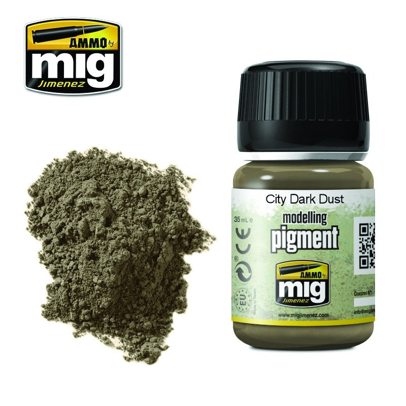 Mig Ammo Pigment City Dark Dust MIG PAINT, BRUSHES & SUPPLIES