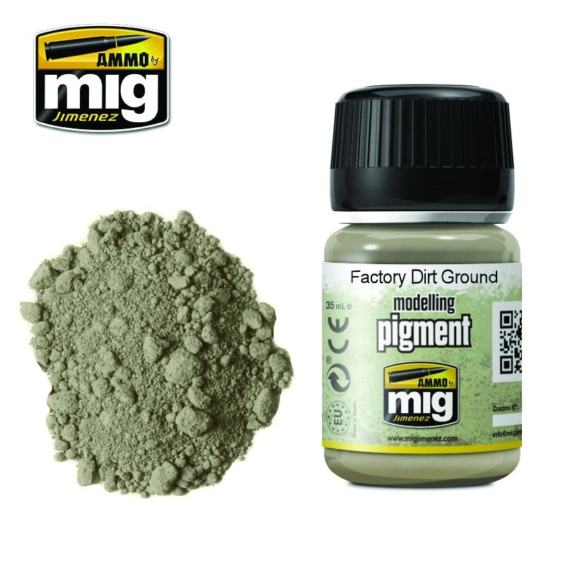 Mig Ammo Pigment Factory Dirt Ground MIG PAINT, BRUSHES & SUPPLIES