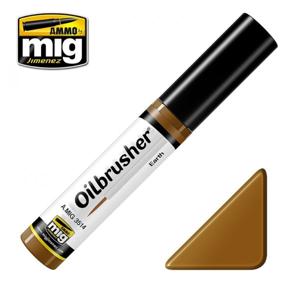 Mig Ammo Oilbrushers - Earth MIG PAINT, BRUSHES & SUPPLIES