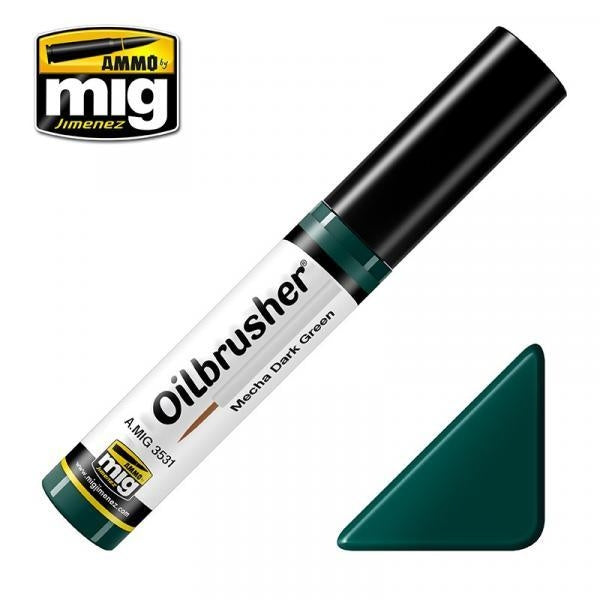 Mig Ammo Oilbrushers Mecha Dark Green MIG PAINT, BRUSHES & SUPPLIES