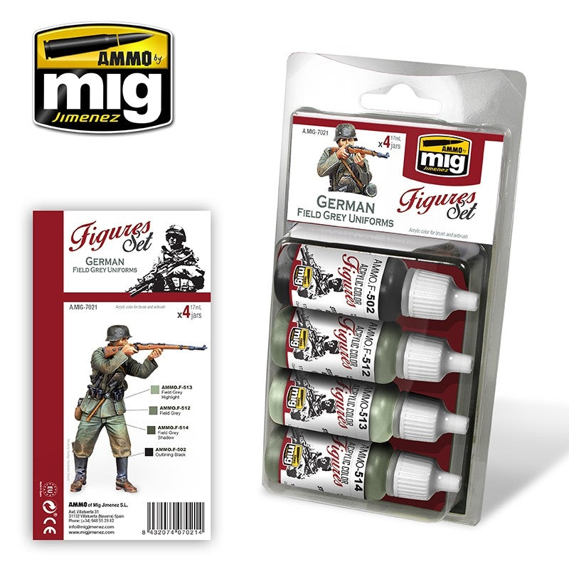 Mig Ammo German Field Grey Uniforms MIG PAINT, BRUSHES & SUPPLIES