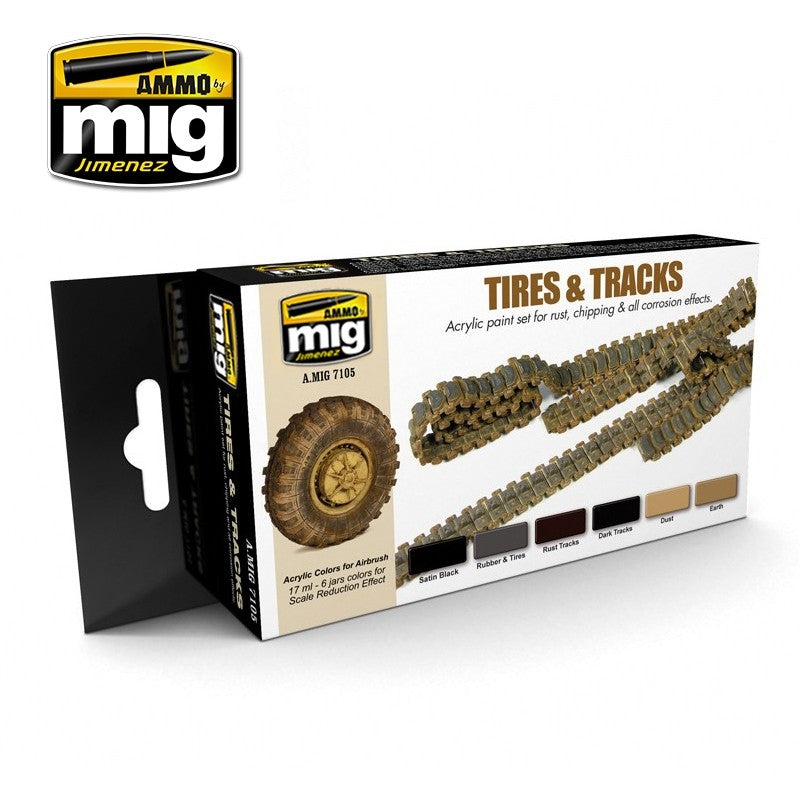 Mig Ammo Tires And Tracks MIG PAINT, BRUSHES & SUPPLIES
