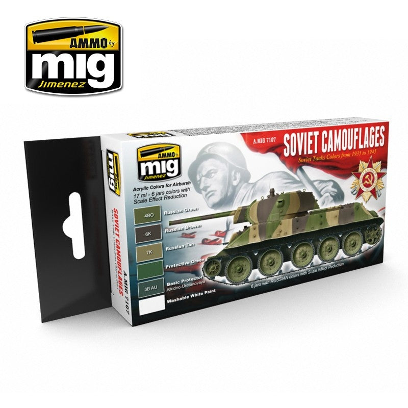 Mig Ammo 1935-1945 Soviet Camouflages Set MIG PAINT, BRUSHES & SUPPLIES