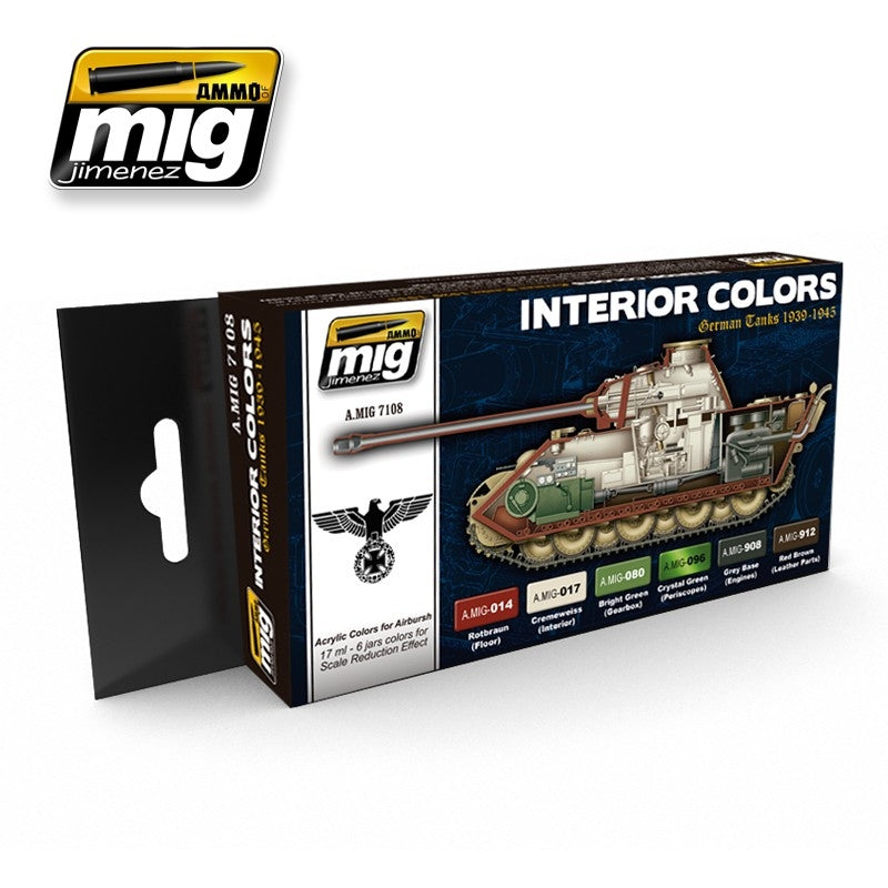 Mig Ammo Interior Colors: German Tanks MIG PAINT, BRUSHES & SUPPLIES
