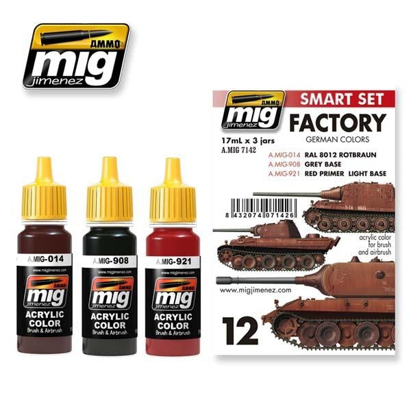 Mig Ammo German Factory Colors MIG PAINT, BRUSHES & SUPPLIES