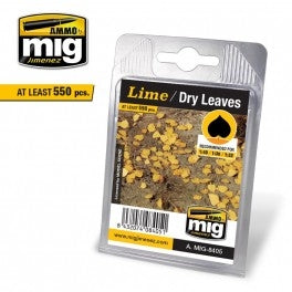 Mig Ammo Lime Dry Leaves MIG TRAINS - SCENERY