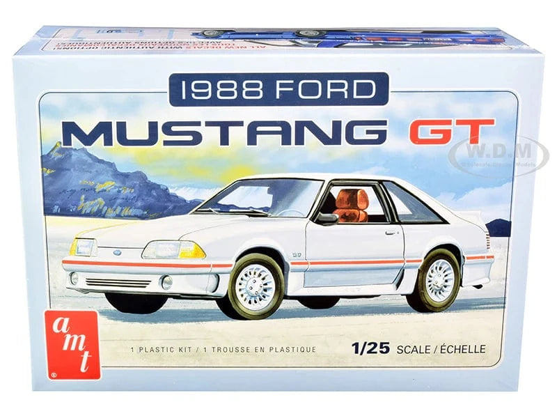 AMT 1/25 1988 Ford Mustang GT Plastic Model Kit - Hobbytech Toys