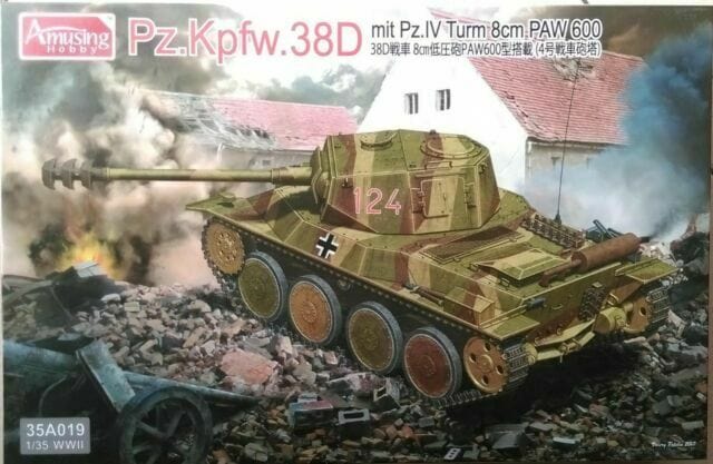 Amusing Hobby 35A019 1/35 Pz.Kpfw.38D Plastic Model Kit Amusing Hobby PLASTIC MODELS
