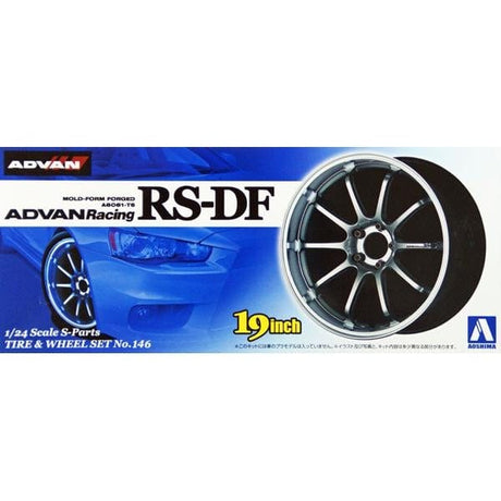 Aoshima 1/24 Advan Racing Rs-Df Wheels Aoshima PLASTIC MODELS