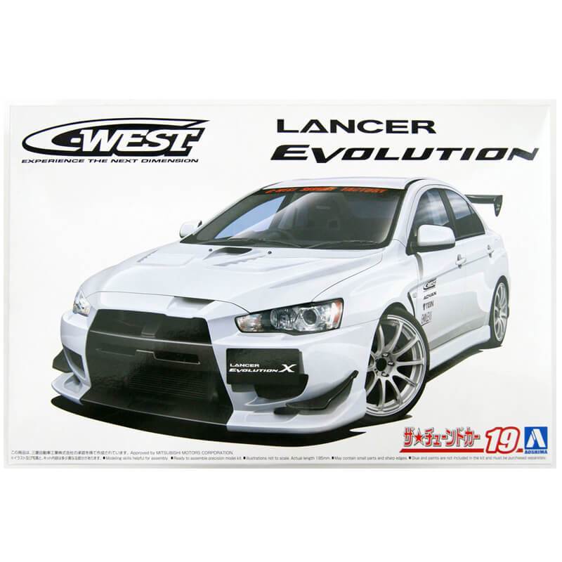 Aoshima 1/24 C-West CZ4A Lancer Evolution X 2007 Aoshima PLASTIC MODELS
