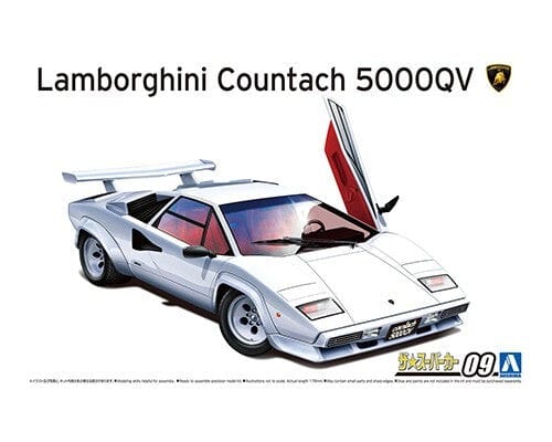 Aoshima 1/24 Lamborghini Countach 5000QV 1985 Aoshima PLASTIC MODELS