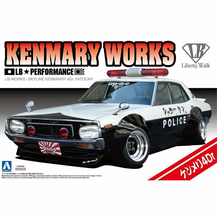 Aoshima 1/24 Lb Works Ken Mary 4Dr Patrol Car Aoshima PLASTIC MODELS