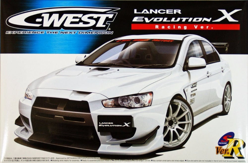 Aoshima 1/24 Mitsubishi C-West Lancer Evolution X Aoshima PLASTIC MODELS