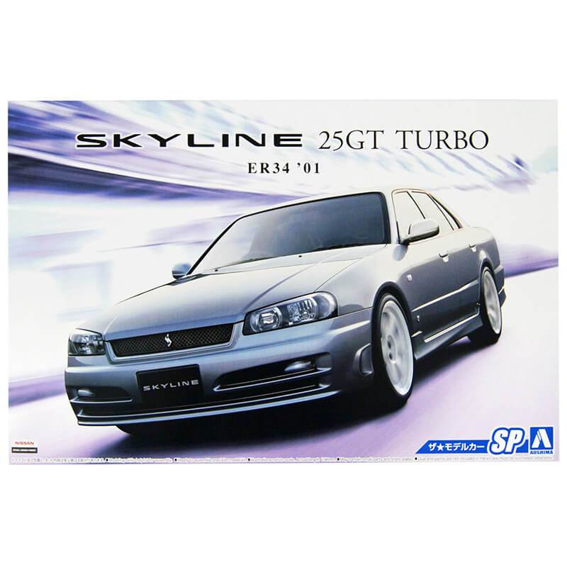 Aoshima 1/24 Nissan Er34 Skyline 25Gt Turbo 2001 Aoshima PLASTIC MODELS