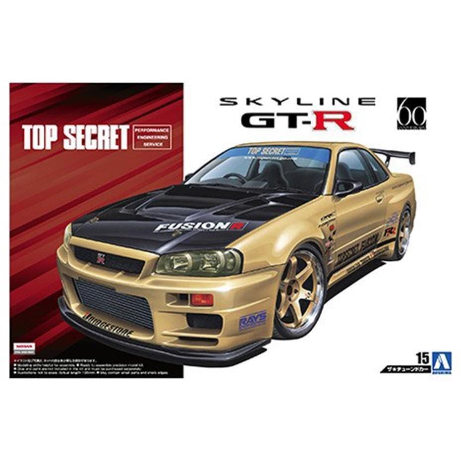 Aoshima 1/24 Top Secret BNR34 Skyline GT-R 2002 Aoshima PLASTIC MODELS