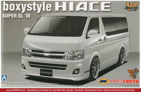 Aoshima 1/24 Toyota Boxstyle Hiace Super Gl 10 Aoshima PLASTIC MODELS