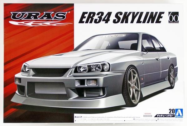 Aoshima 1/24 Uras Er34 Skyline 25Gt-T 2001 Aoshima PLASTIC MODELS