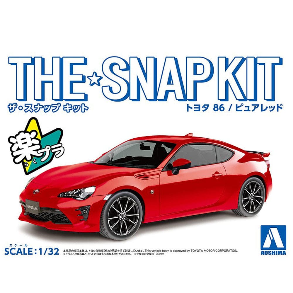 Aoshima 1/32 Toyota 86 (Pure Red) Aoshima PLASTIC MODELS