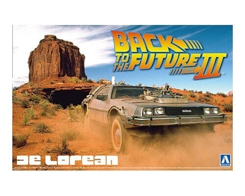 Aoshima A005918 1/24 Back To The Future Delorean From Part III & Railroad Ver Aoshima PLASTIC MODELS