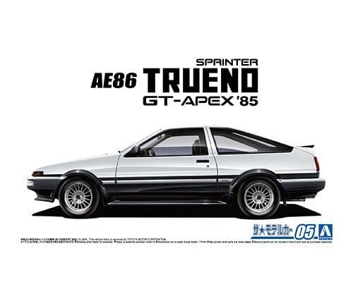 Aoshima A006141 1/24 Toyota Ae86 Sprinter Trueno Gt-Apex 85 Aoshima PLASTIC MODELS