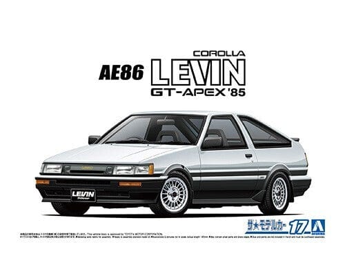 Aoshima A006192 1/24 Toyota Ae86 Corolla Levin Gt-Apex 85 Aoshima PLASTIC MODELS