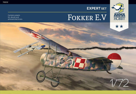 Arma Hobby 1/72 Fokker E.V Expert Set Plastic Model Kit [70012] - Hobbytech Toys