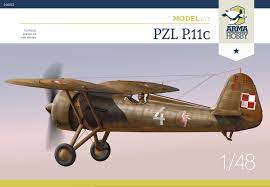 Arma Hobby 40002 1/48 PZL P.11c Plastic Model Kit - Hobbytech Toys