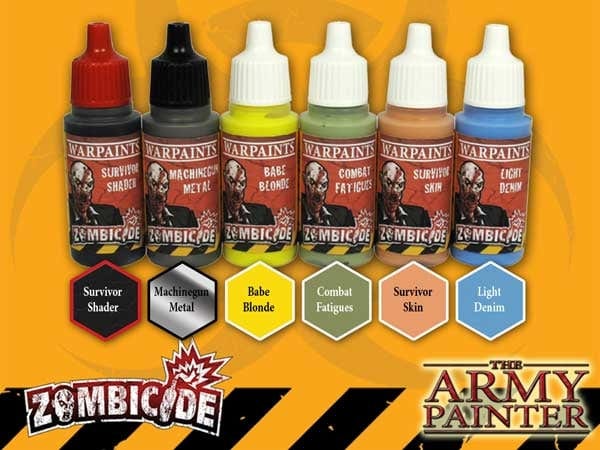 Army Painter Warpaints Zombicide Survivor Set The Army Painter PAINT, BRUSHES & SUPPLIES