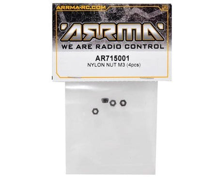 Arrma AR715001 Nylon Nut 3mm (4pcs) ARAC9818 Arrma RC CARS - PARTS