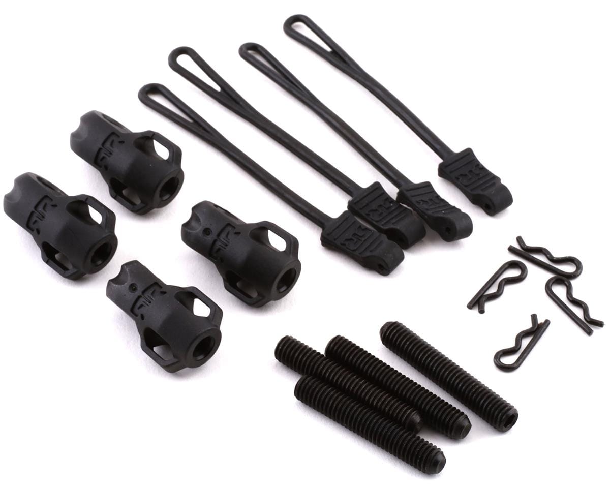 Arrma ARA320477 Brace Rod Ends with Pins and Retainers (4pcs) 8S BLX - Hobbytech Toys