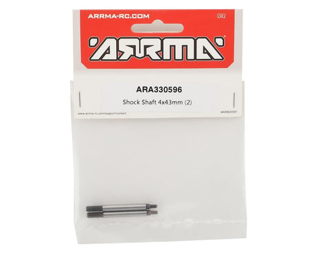 Arrma ARA330596 Shock Shaft 4X43mm (2pcs) - Hobbytech Toys