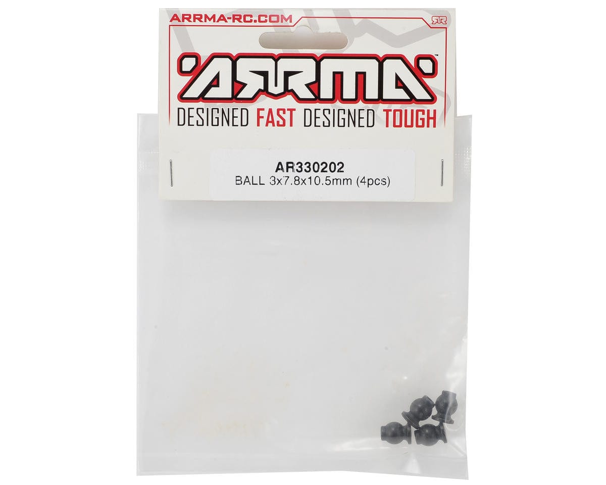 Arrma ARAC3042 Ball 3x7.8x10.5mm (4pcs) AR330202 - Hobbytech Toys