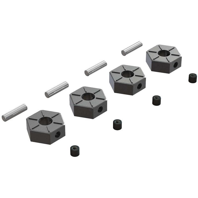 Arrma ARAC9473 Metal Wheel Hex Set, 12mm, AR310816 - Hobbytech Toys