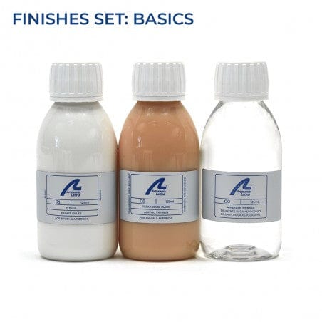 Artesania 12873 Finishes Set: Basic 125ml (Primer Filler/Thinner/Varnish) - Hobbytech Toys