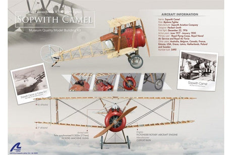 Artesania 20351 1/16 Sopwith Camel Wood And Metal Model Kit Artesania WOODEN MODELS