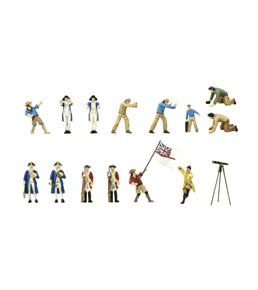 Artesania 22520F HMS Endeavour's Metal Figurines (set of 10) Unpainted Metal Ship Accessory - Hobbytech Toys