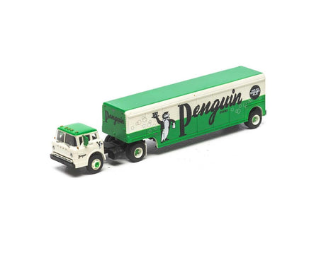 Athearn HO Ford C Truck W/Beverage Trailer, Penguin Ginger Ale Athearn TRAINS - HO/OO SCALE