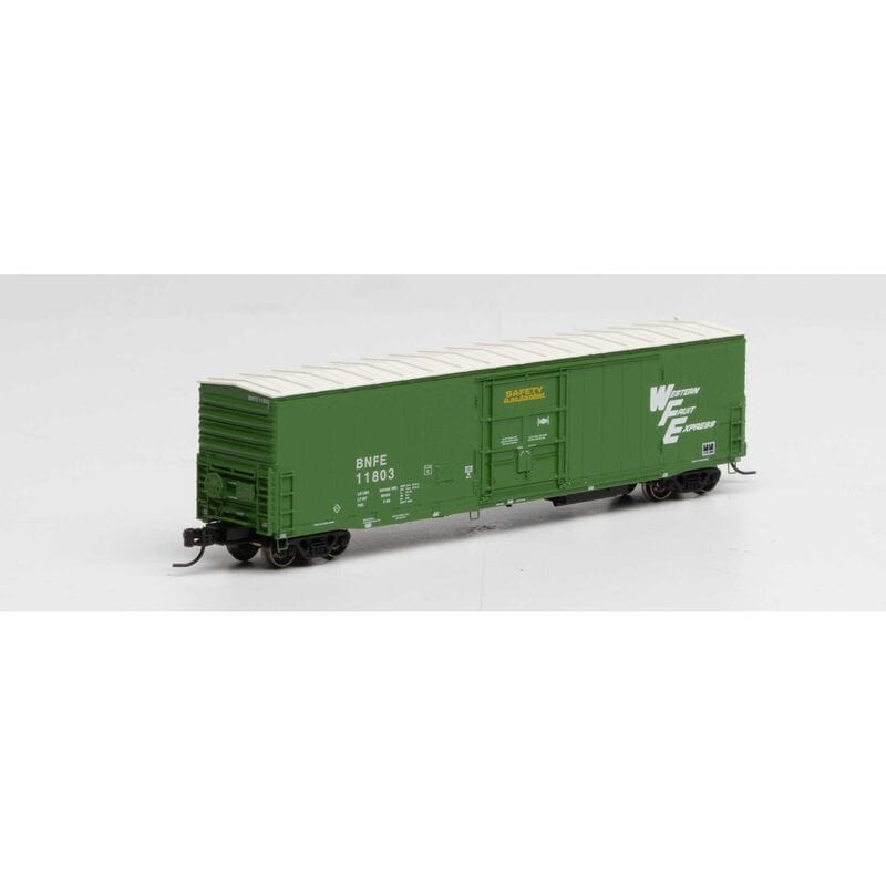Athearn N 57ft Mechanical Reefer w/Sound, BNFE/Green #11803 - Hobbytech Toys