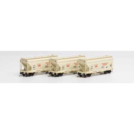 Athearn N ACF 2970 Covered Hopper, W&W (3) - Hobbytech Toys