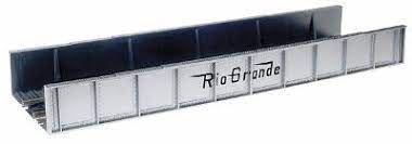 Atlas 892 HO Decorated Plate Girder Bridge w/Code 100 Track - Denver & Rio Grande Western (silver, black) - Hobbytech Toys