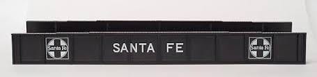 Atlas MRR HO Decorated Plate Girder Bridge w/Code 100 Track - Santa Fe (black, white) Atlas MRR TRAINS - HO/OO SCALE