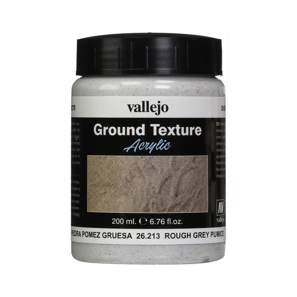 Vallejo Diorama Effects Rough Grey Pumice 200ml Vallejo PAINT, BRUSHES & SUPPLIES
