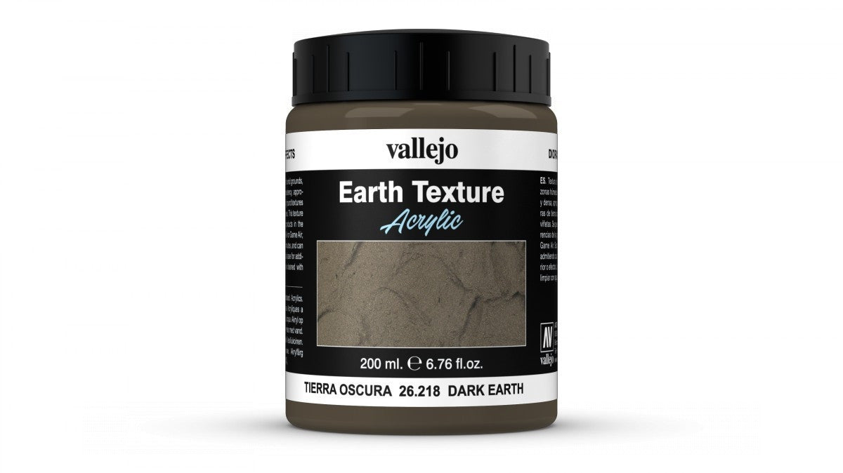 Vallejo Diorama Effects Dark Earth 200ml Vallejo PAINT, BRUSHES & SUPPLIES