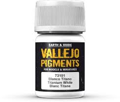 Vallejo Pigment Titanium White 30ml Vallejo PAINT, BRUSHES & SUPPLIES